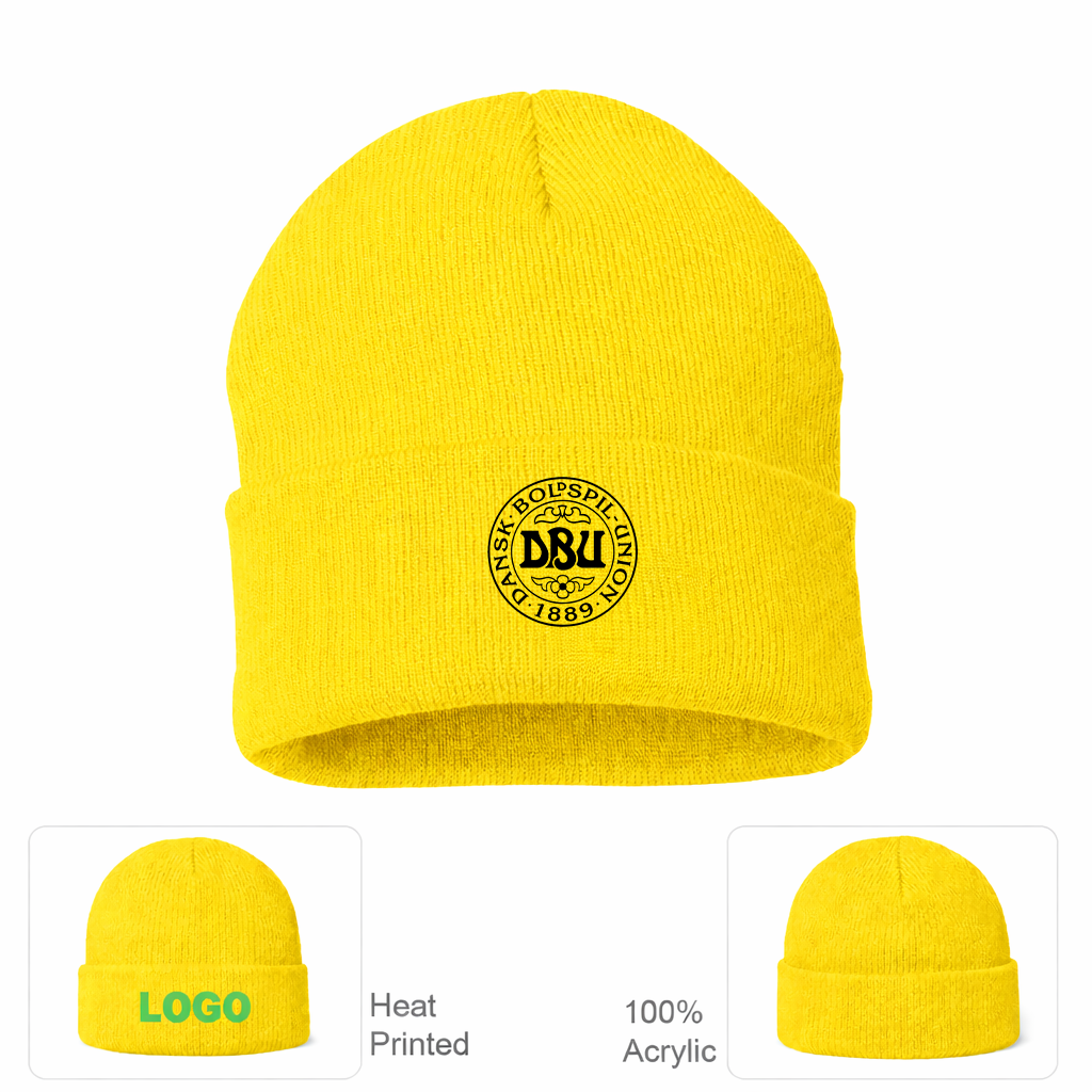 Denmark Soccer Beanie Hat