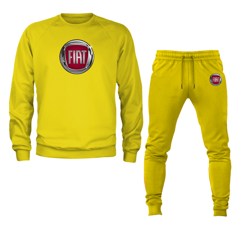 Men’s Fiat Car Crewneck Sweatshirt Joggers Suit