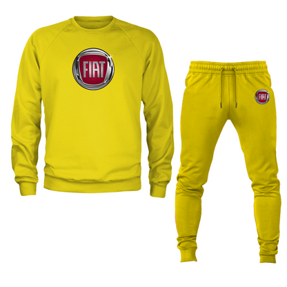 Men’s Fiat Car Crewneck Sweatshirt Joggers Suit