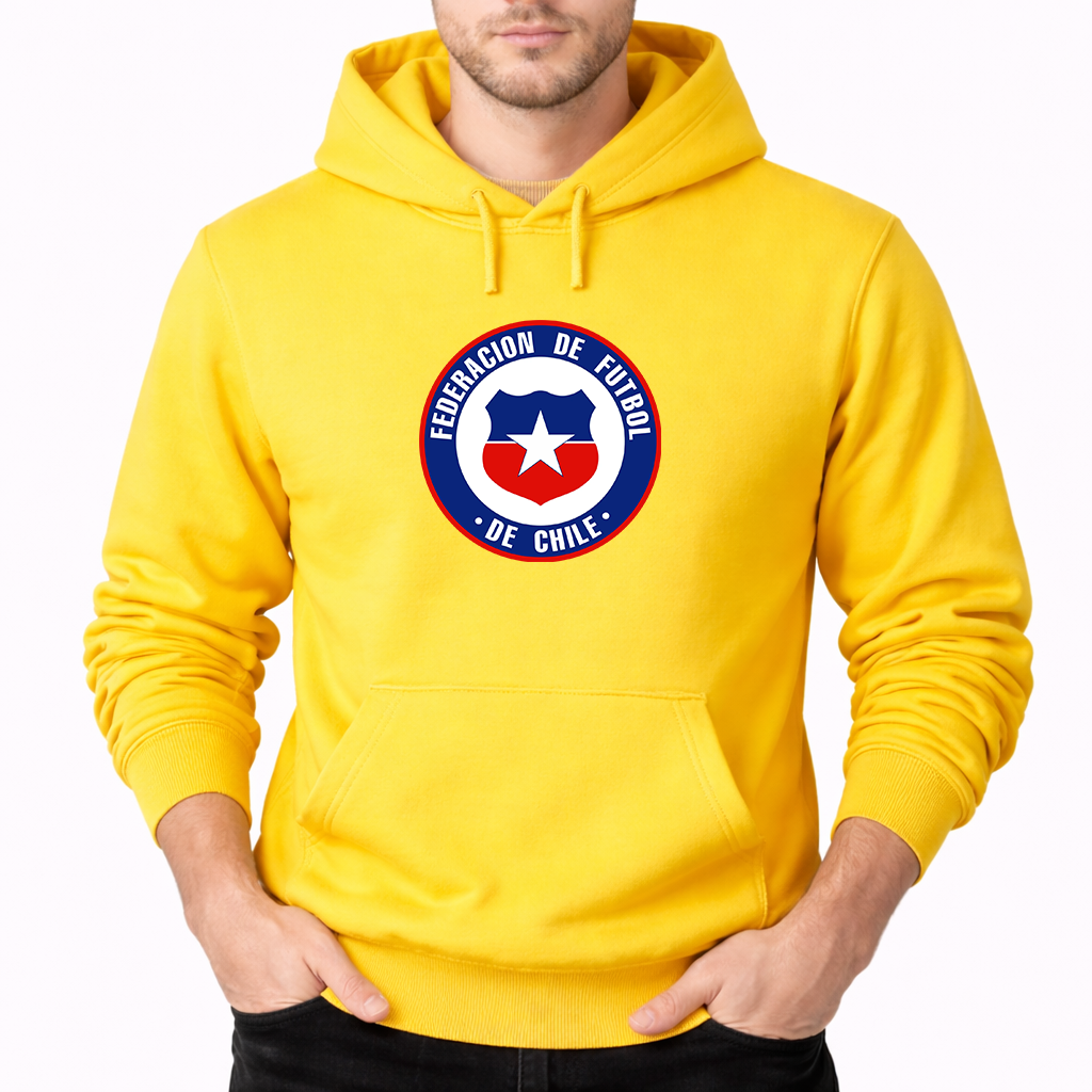 Men's Chile National Soccer Team  Pullover Hoodie