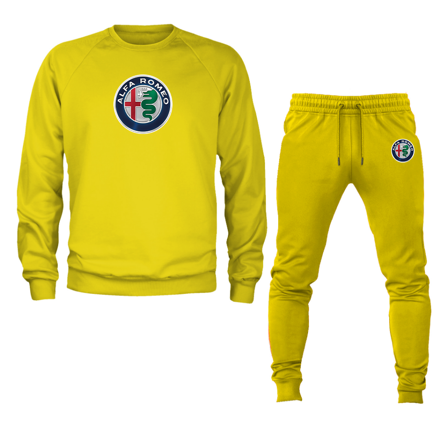 Men's Alfa Romeo Car Crewneck Sweatshirt Joggers Suit