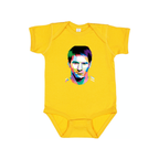 Lionel Messi Face Art Soccer Baby Romper Onesie